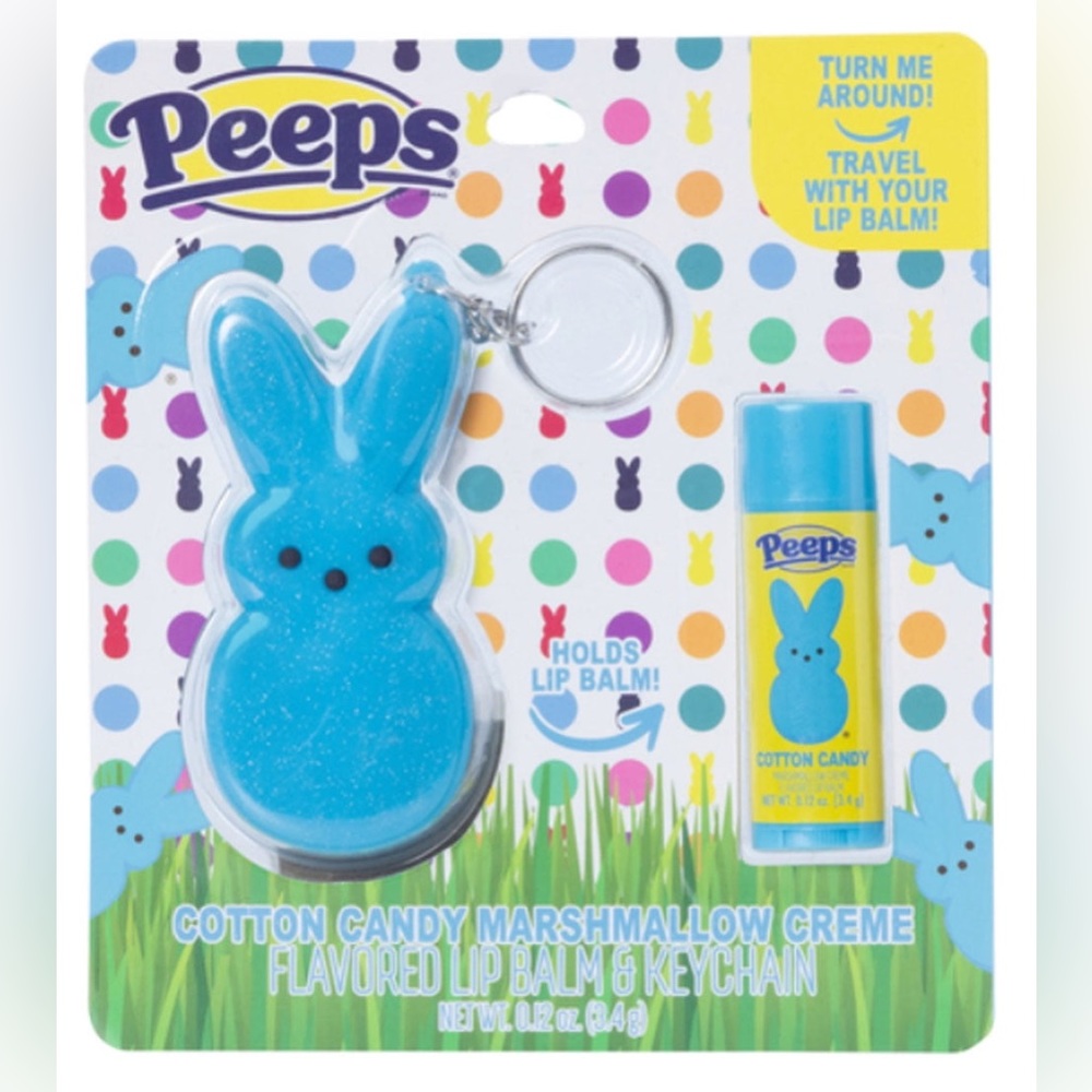 Peeps Keychain With Lip Balm